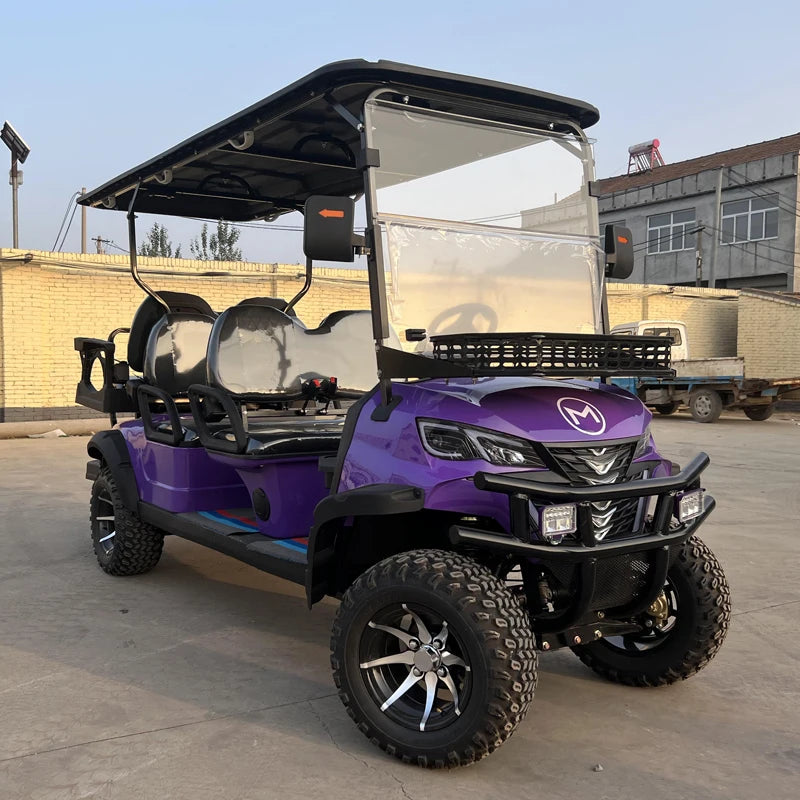 Factory Price New Model Design 48V/72v Lithium Battery Sightseeing Off-Road 4000W/5000W/7000W 2 4 6 8 Seater Electric Golf Cart