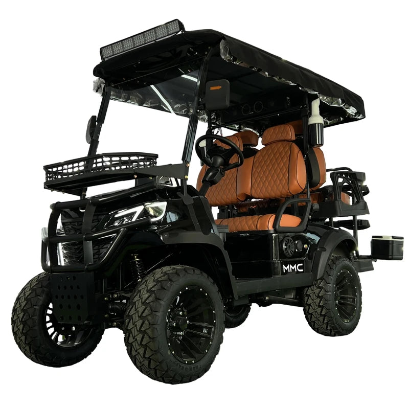 MMC 4WD Electric Golf Cart Custom Brand Solar Panels 4000/5000/7000W 48/60/72V Capacity for 2 4 6 People Modern 4WD Golf Cart