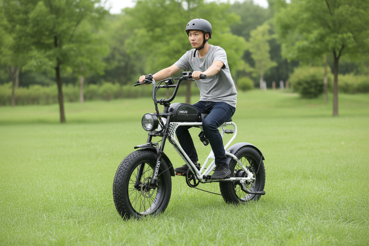 MEELOD DK300PLUS adult E-bike 1200W 48V 12.5Ah battery commute Electric Bike,20-inch Fat Tire E-Mountain bike