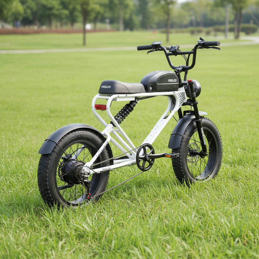 MEELOD DK300PLUS adult E-bike 1200W 48V 12.5Ah battery commute Electric Bike,20-inch Fat Tire E-Mountain bike