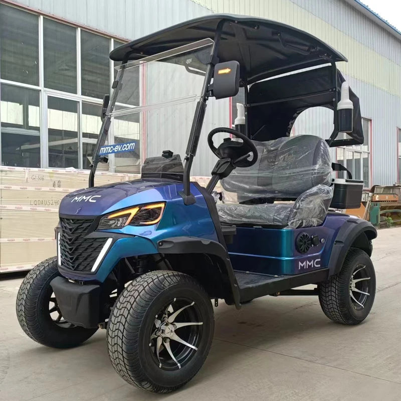 MMC 4WD Electric Golf Cart Custom Brand Solar Panels 4000/5000/7000W 48/60/72V Capacity for 2 4 6 People Modern 4WD Golf Cart