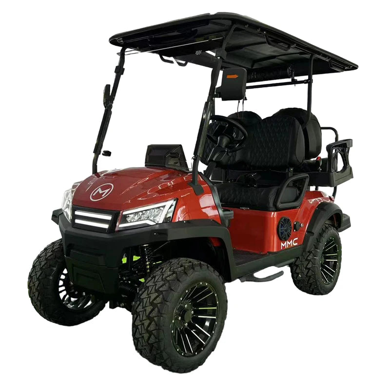 MMC 4WD Electric Golf Cart Custom Brand Solar Panels 4000/5000/7000W 48/60/72V Capacity for 2 4 6 People Modern 4WD Golf Cart