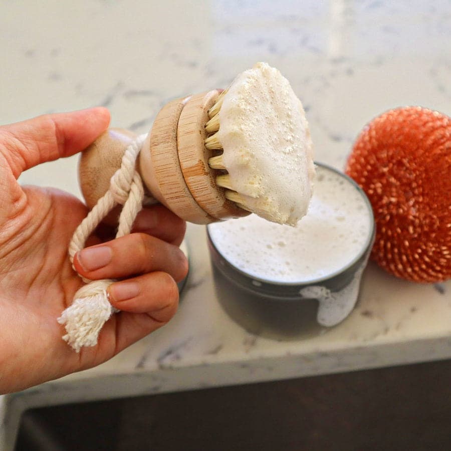 Refillable Sisal and Palm Pot Scrubber with Free Refill