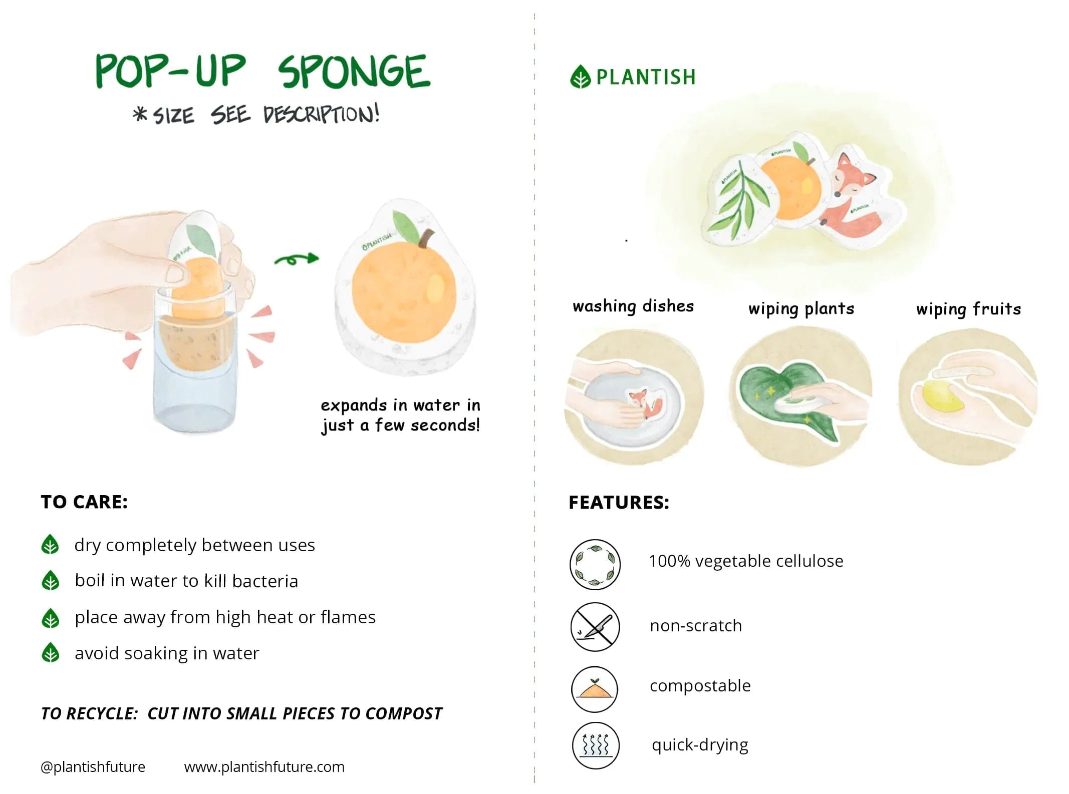 Sleepy Otter - Pop up Sponge